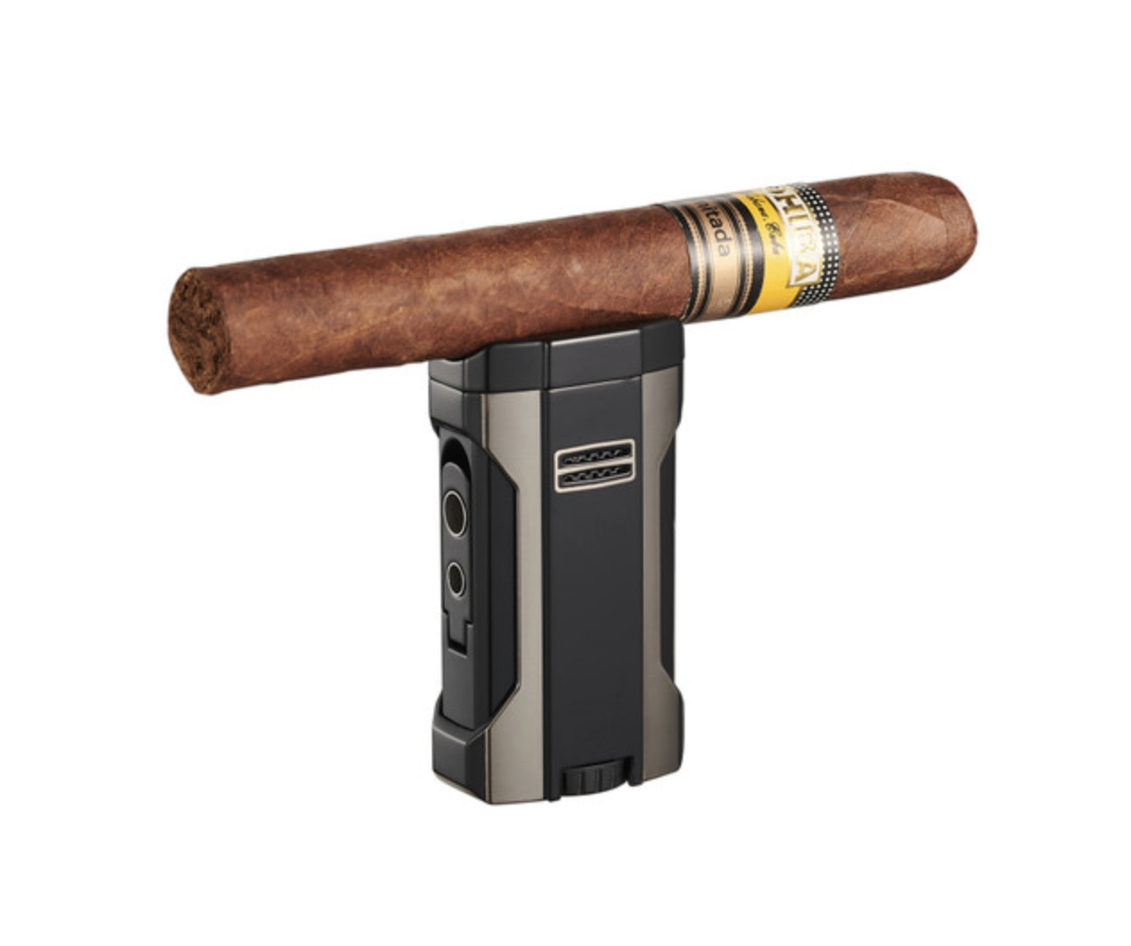 visol-rhino-2-0-zigarrenfeuerzeug-quad-flame-gunmetal-punch image 2
