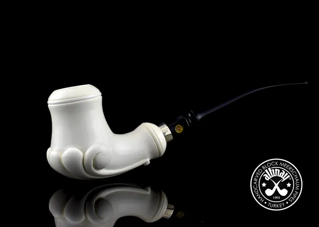 altinay-classic-fancy-meerschaumpfeife-mit-silberband image 1