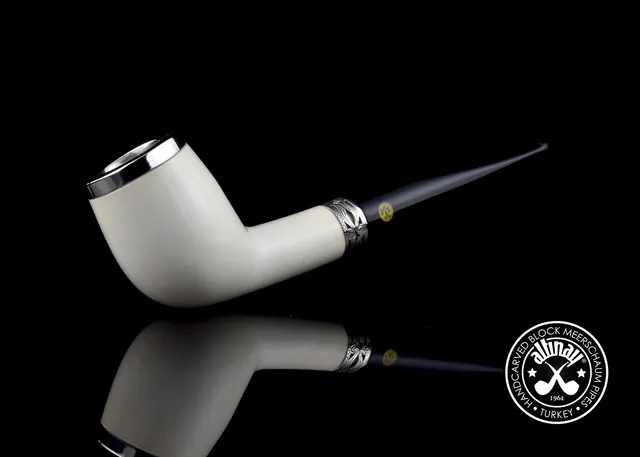 altinay-classic-top-silver-belge-meerschaumpfeife-mit-silberring image 1
