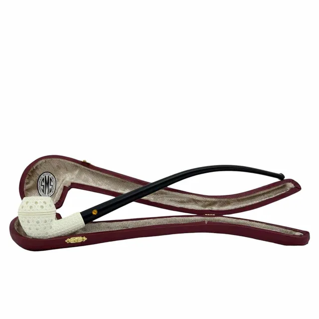 sms-meerschaum-churchwarden-rhodesian-lesepfeife-etui image 1