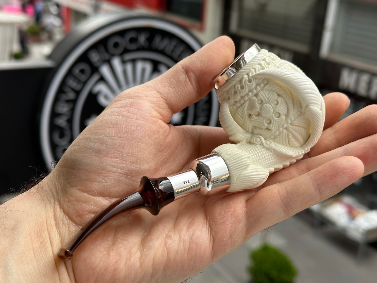 altinay-eagle-s-claw-top-silver-claw-spigot-meerschaumpfeife-silber-2 image 3