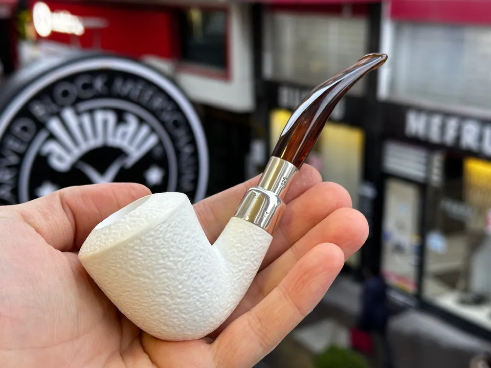 altinay-spigot-dublin-meerschaumpfeife-silber image 1
