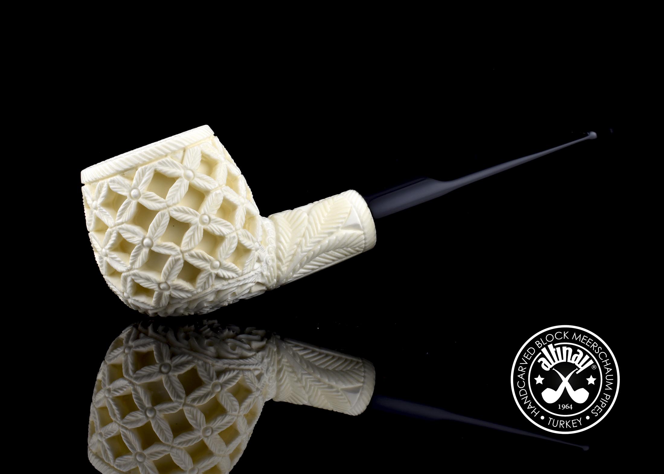 altinay-classic-deep-lattice-apple-meerschaumpfeife image 5