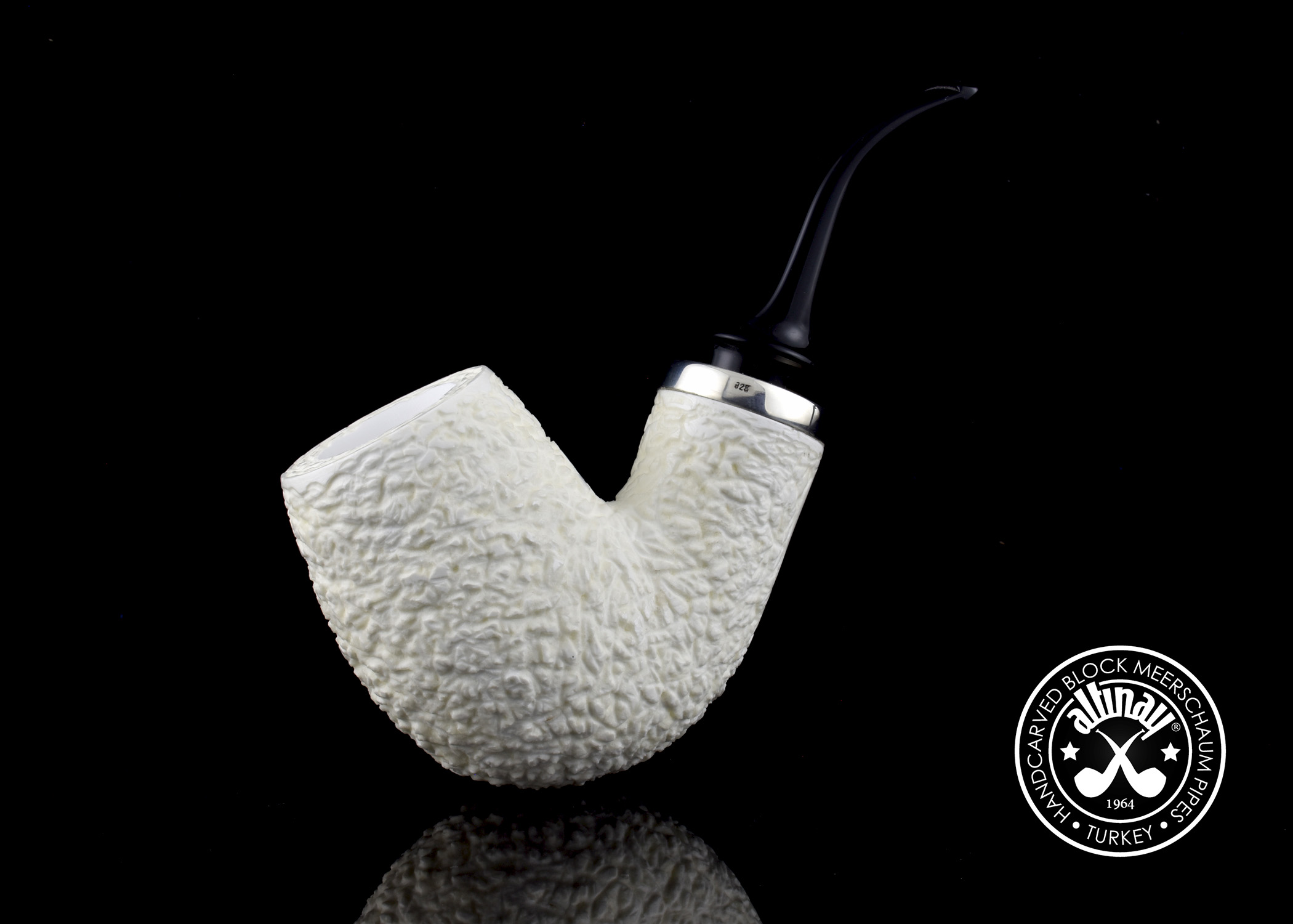 altinay-reverse-calabash-45385-meerschaumpfeife-bent-billiard-rustiziert image 6