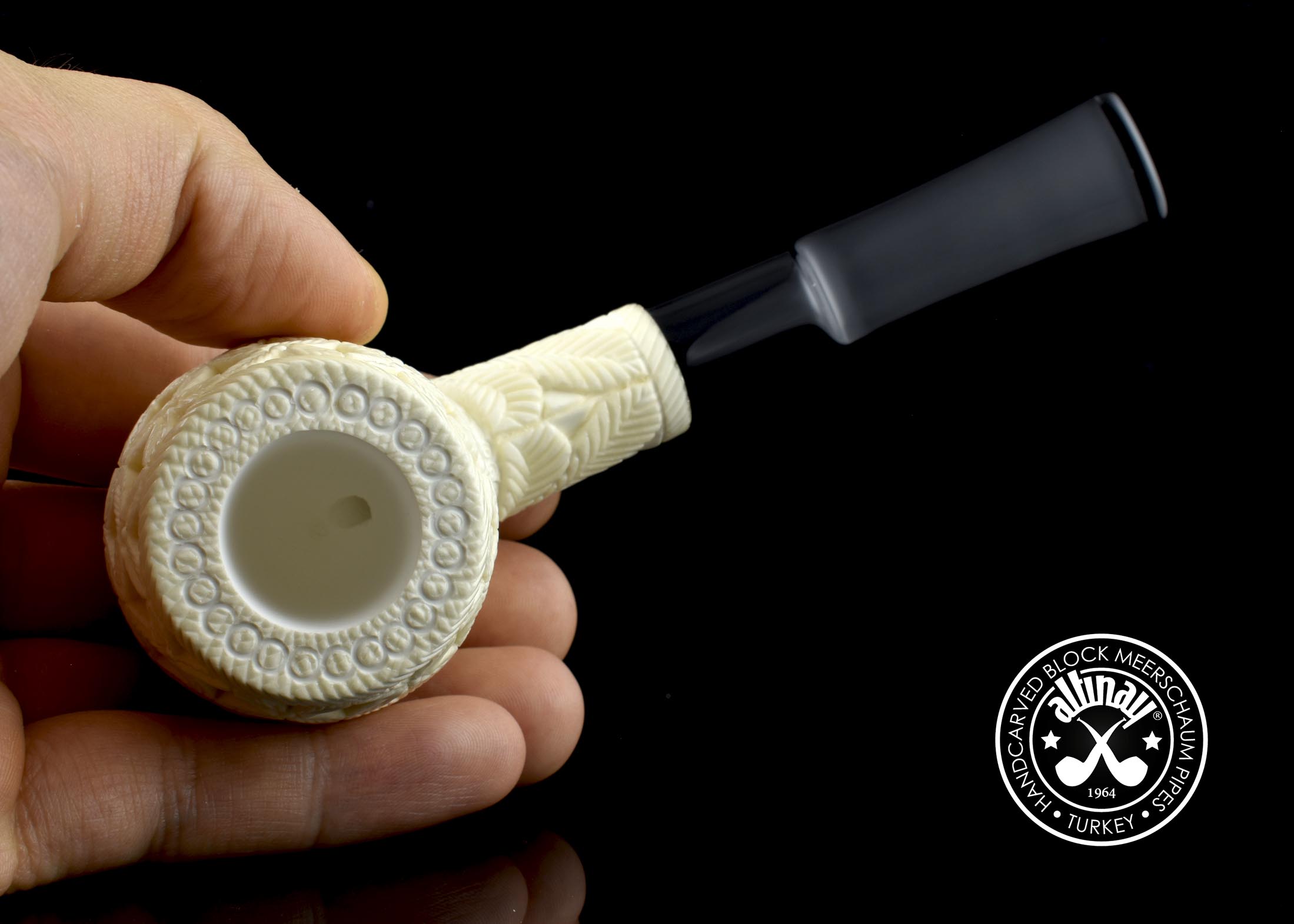 altinay-classic-deep-lattice-apple-meerschaumpfeife image 7