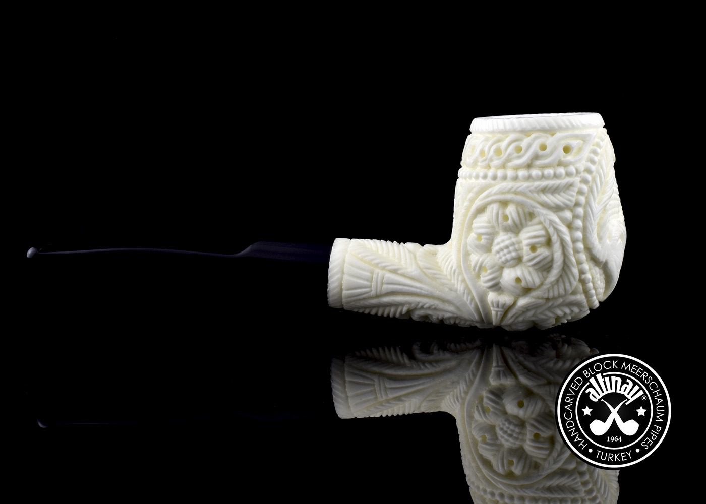 altinay-classic-billiard-meerschaumpfeife-hirschmotiv image 6