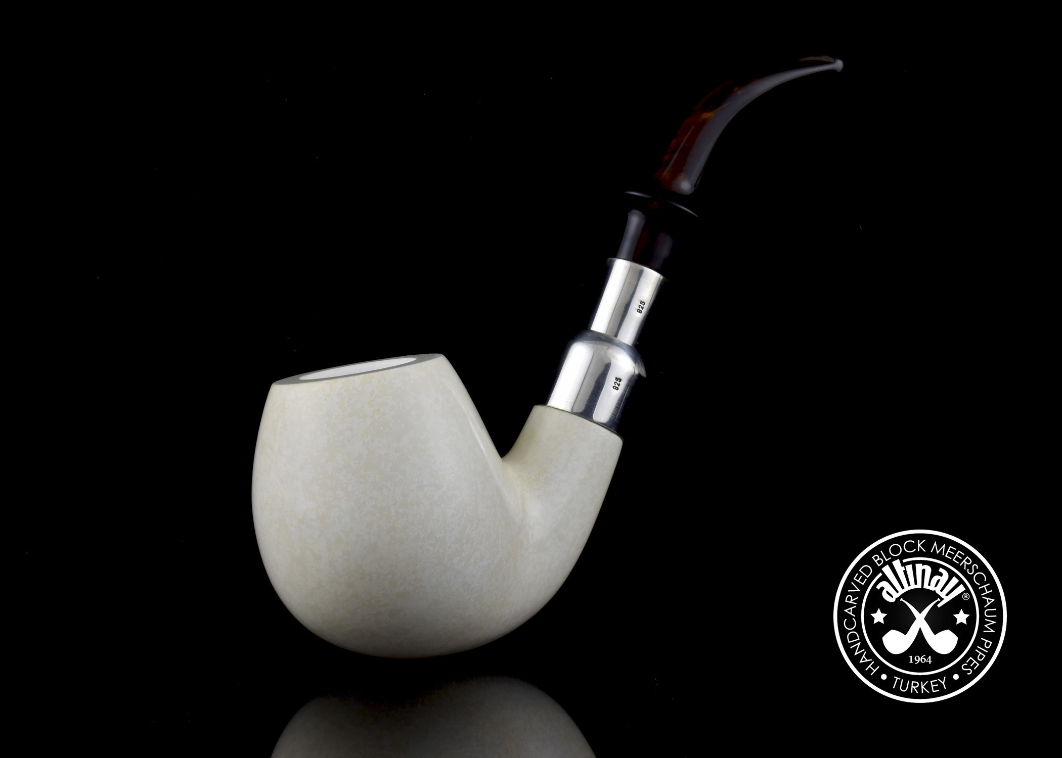 altinay-translucent-brandy-spigot-meerschaumpfeife-silber image 1