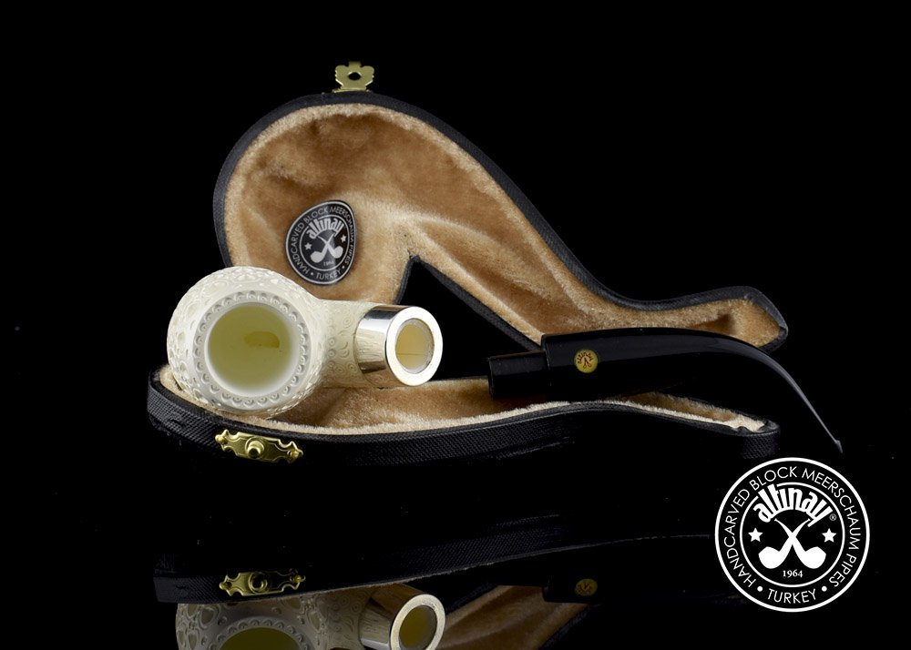 altinay-classic-bent-meerschaumpfeife-gebogen-silberring image 6