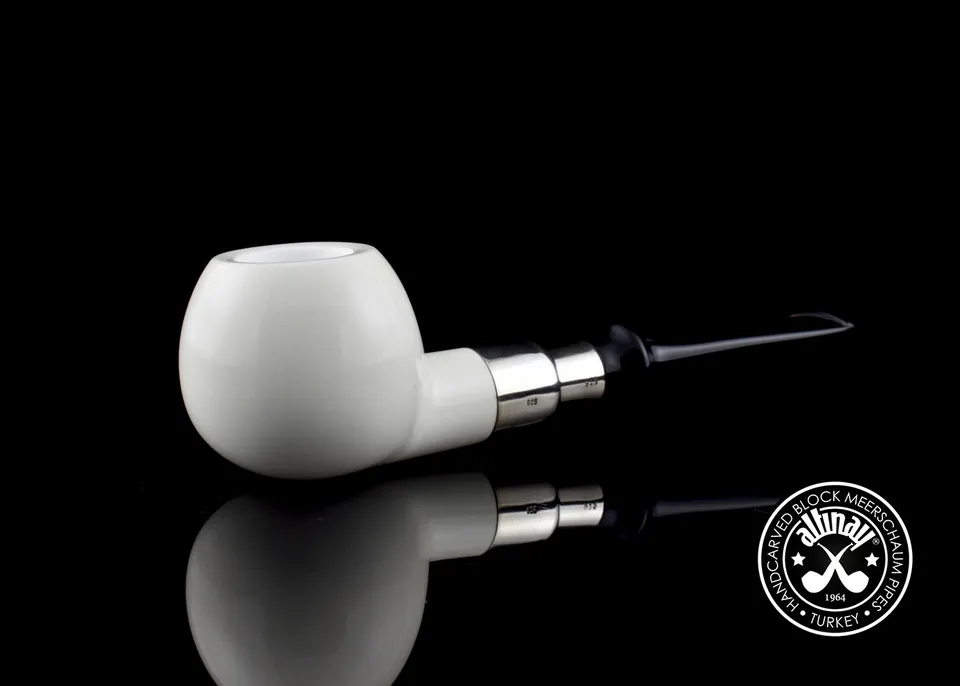 altinay-spigot-apple-meerschaumpfeife-silber-appleform image 1