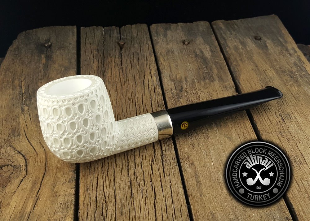 altinay-billiard-meerschaumpfeife-silberband-etui image 2