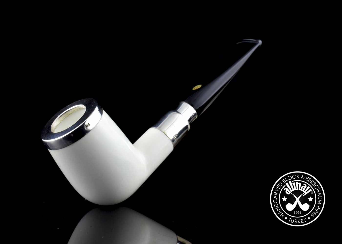 altinay-spigot-army-top-silver-billiard-spigot-meerschaumpfeife image 2