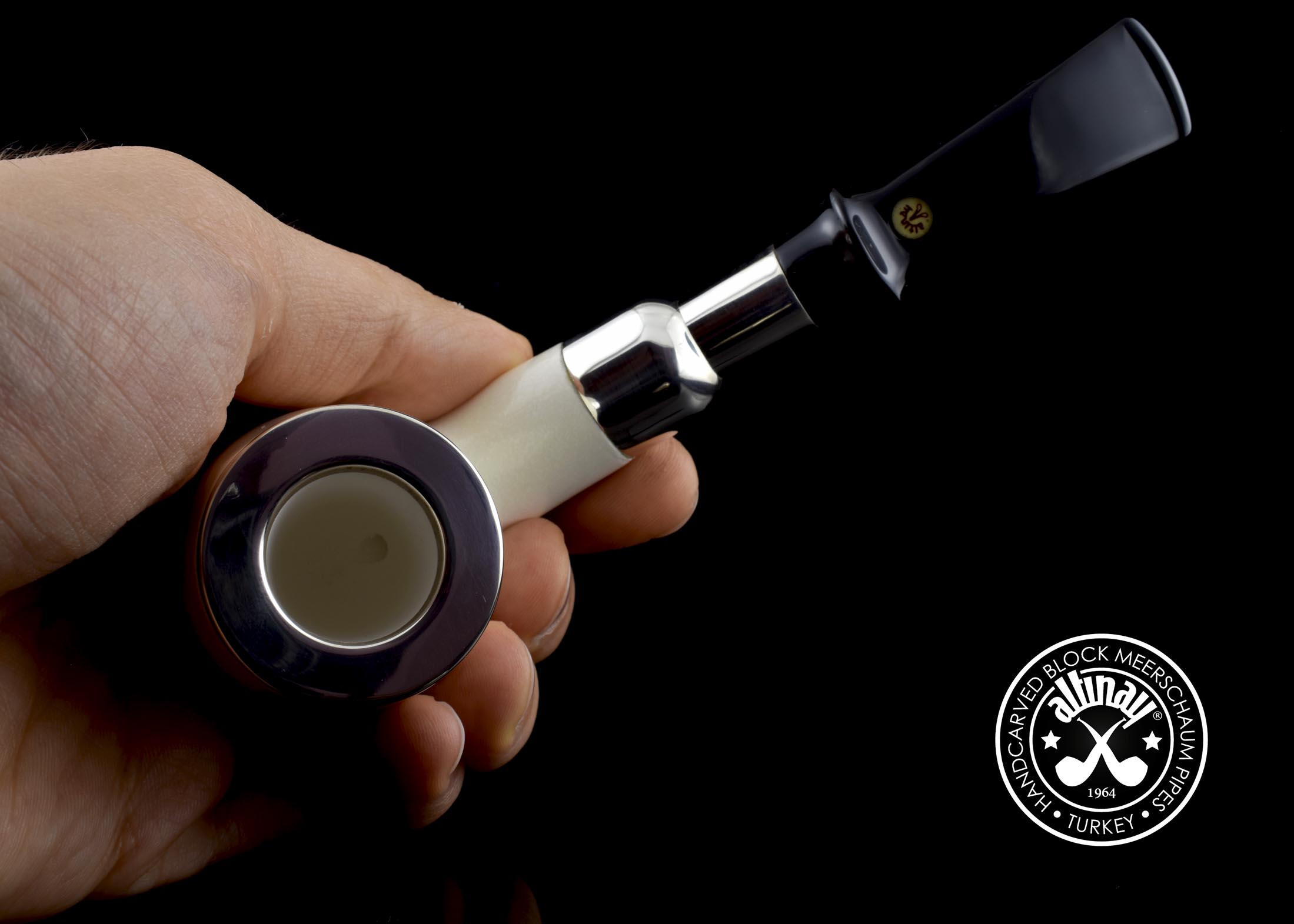 altinay-translucent-top-silver-billiard-meerschaumpfeife-spigot-a image 8