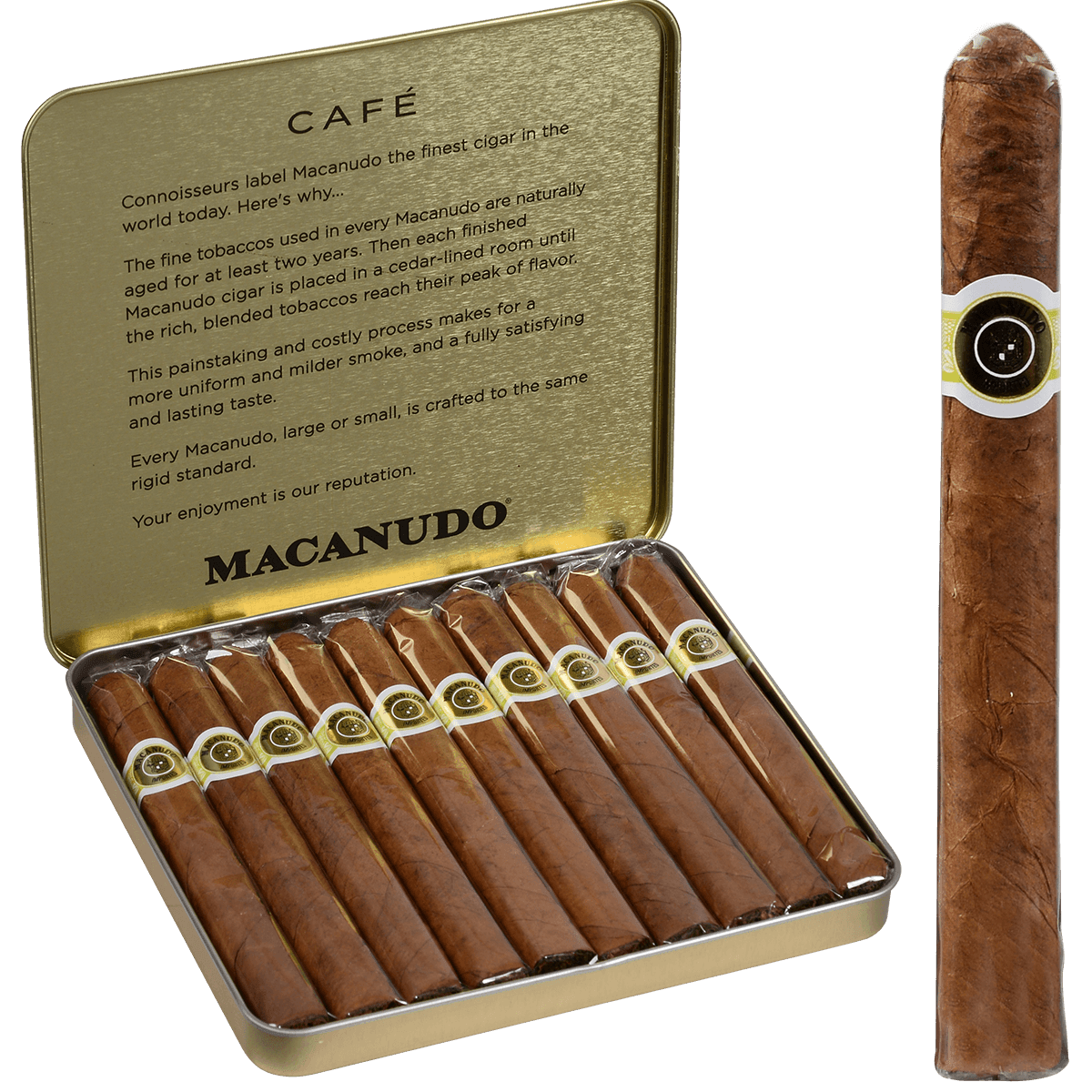 macanudo-cafe-ascots-cigarillo-mild-10er-dose image 1