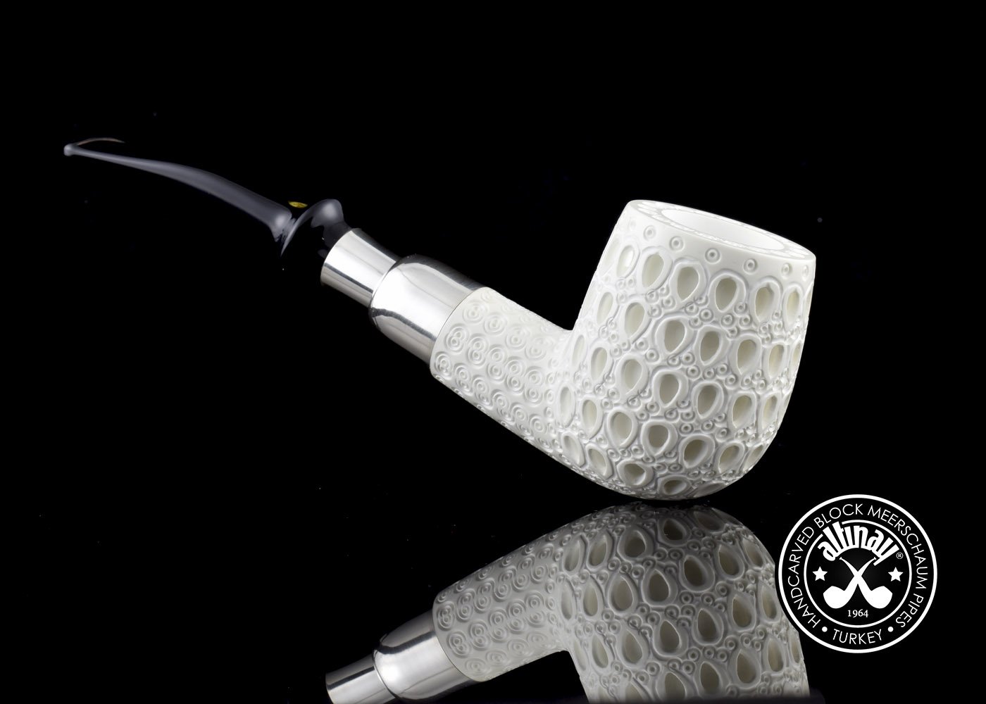 altinay-spigot-bent-billiard-meerschaumpfeife-natur image 5