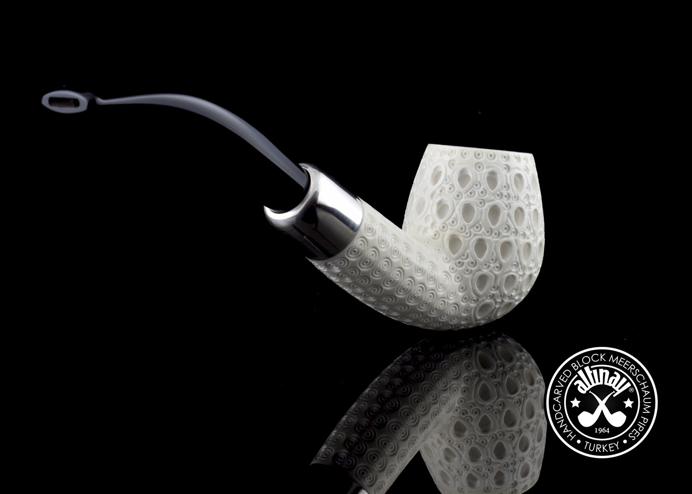 altinay-spigot-bent-billiard-silber-army-meerschaumpfeife image 5