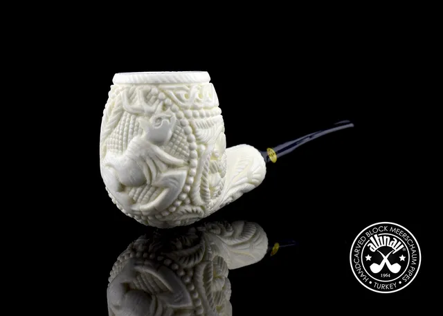 altinay-classic-billiard-meerschaumpfeife-hirschmotiv image 1
