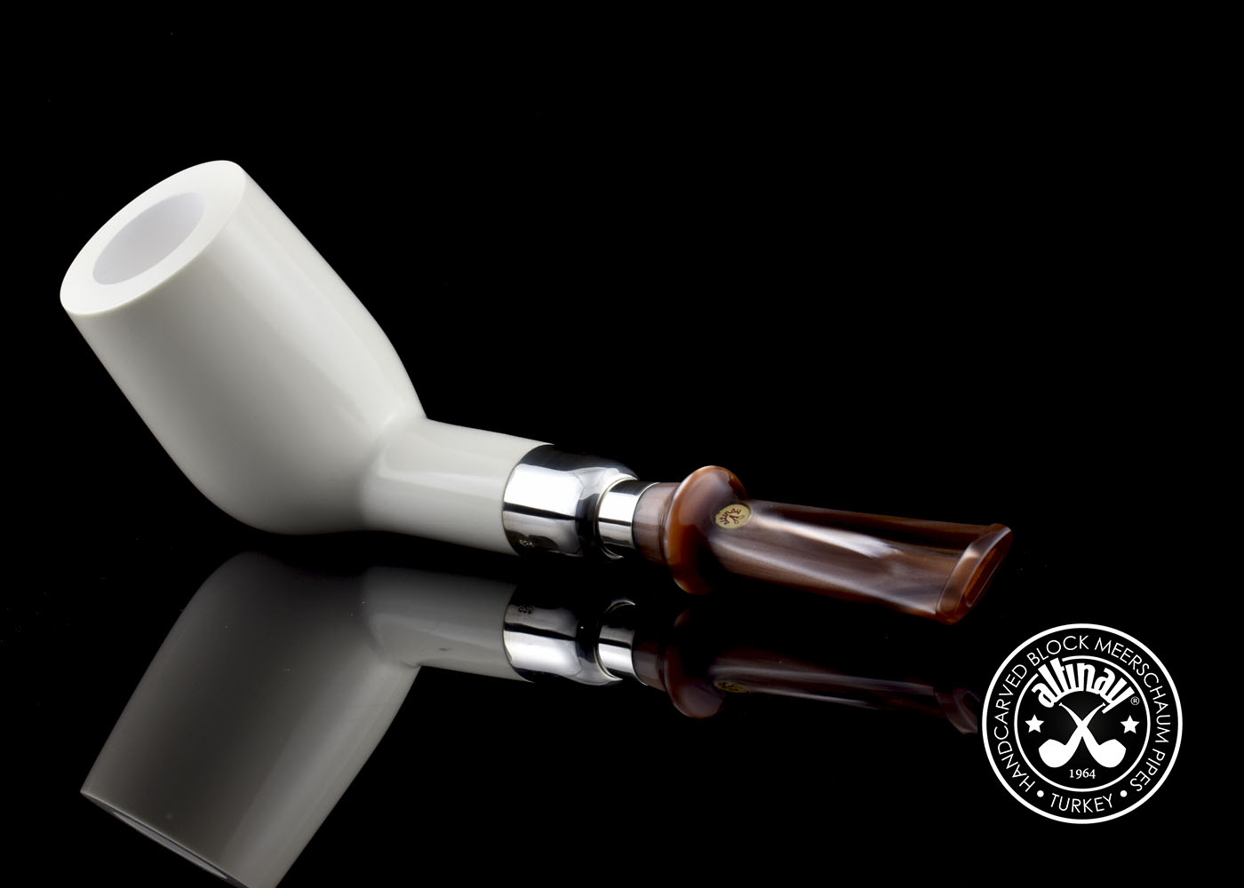 altinay-spigot-xl-billiard-meerschaumpfeife-silber image 6