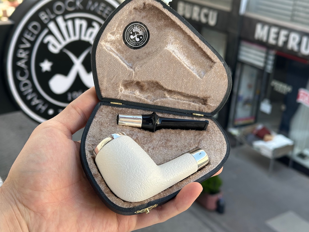 altinay-spigot-billiard-meerschaumpfeife-silber-top-3 image 7
