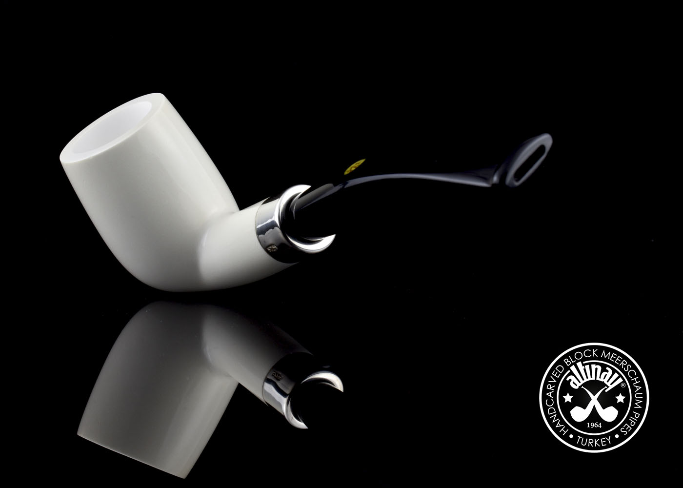 altinay-spigot-billiard-meerschaumpfeife-silber-army-mundst-ck image 4