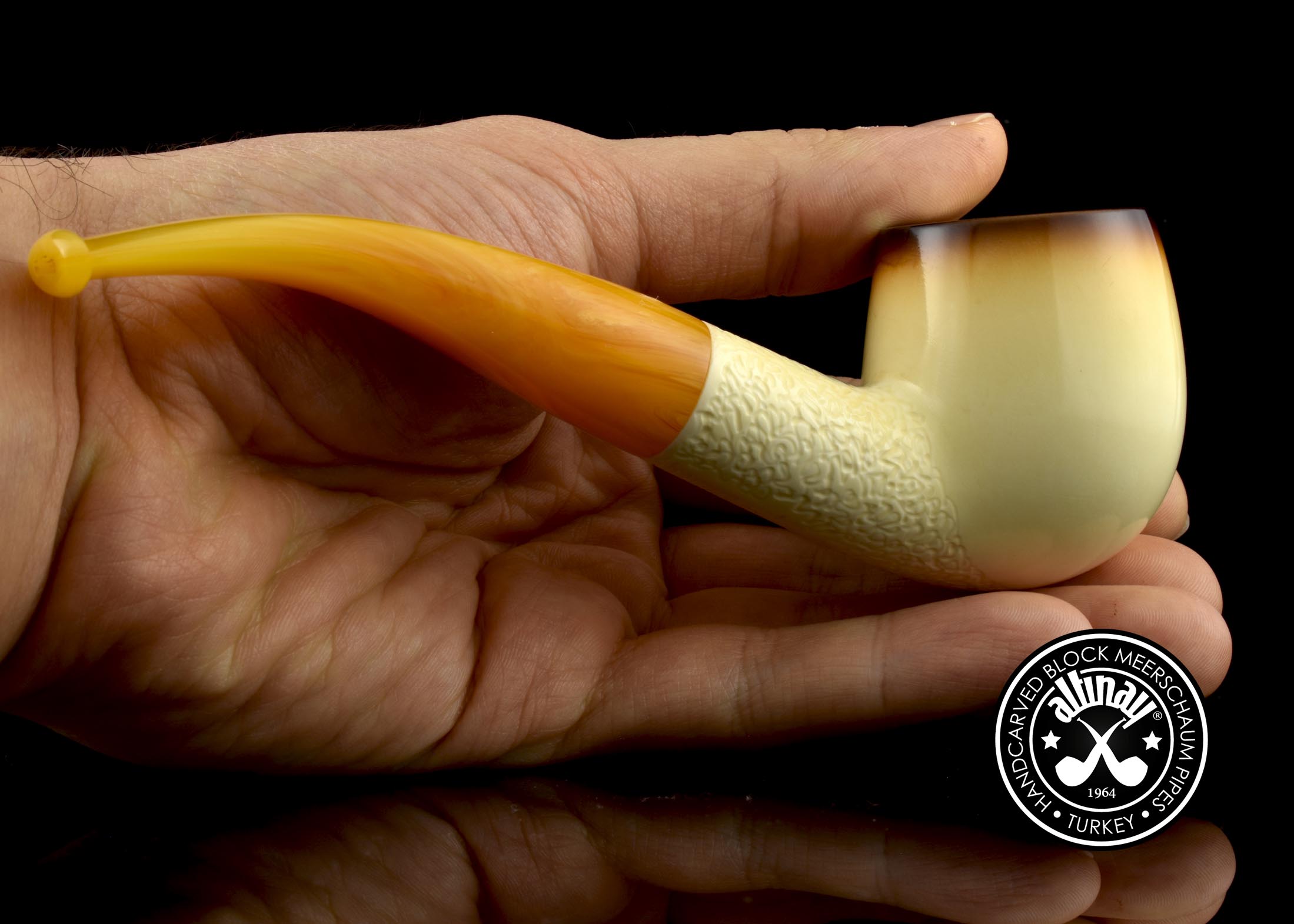 altinay-calcined-lee-van-cleef-bent-billard-meerschaumpfeife image 5