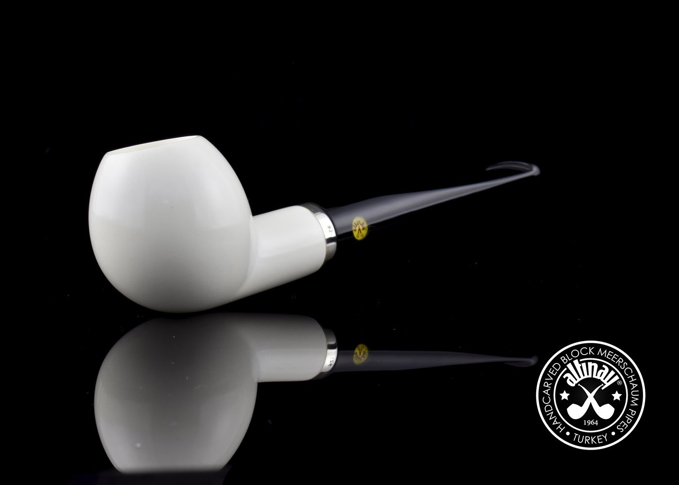 altinay-classic-apple-meerschaumpfeife-silberring-natur image 5