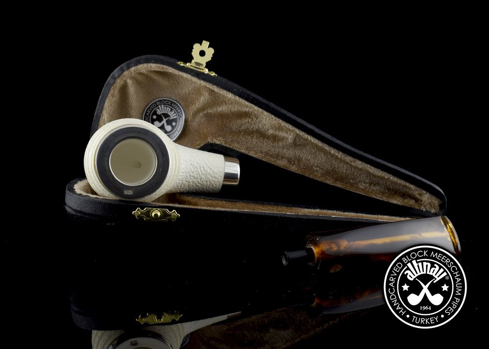 altinay-classic-top-silver-meerschaumpfeife-silberband-design image 3