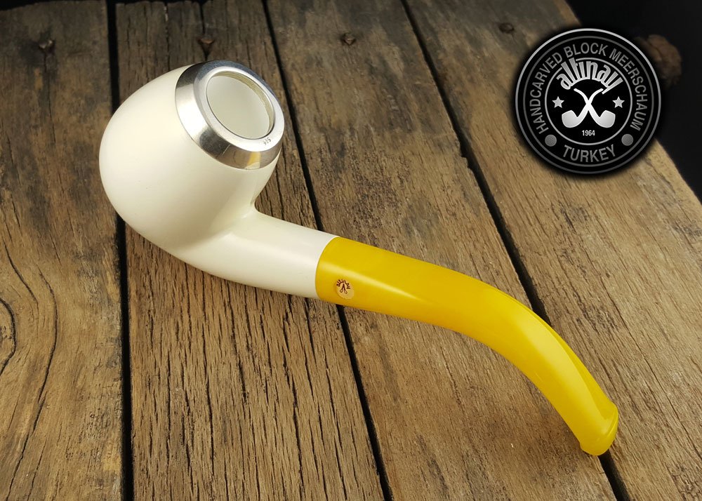 altinay-classic-bent-meerschaumpfeife-silberkappe-etui-2 image 6