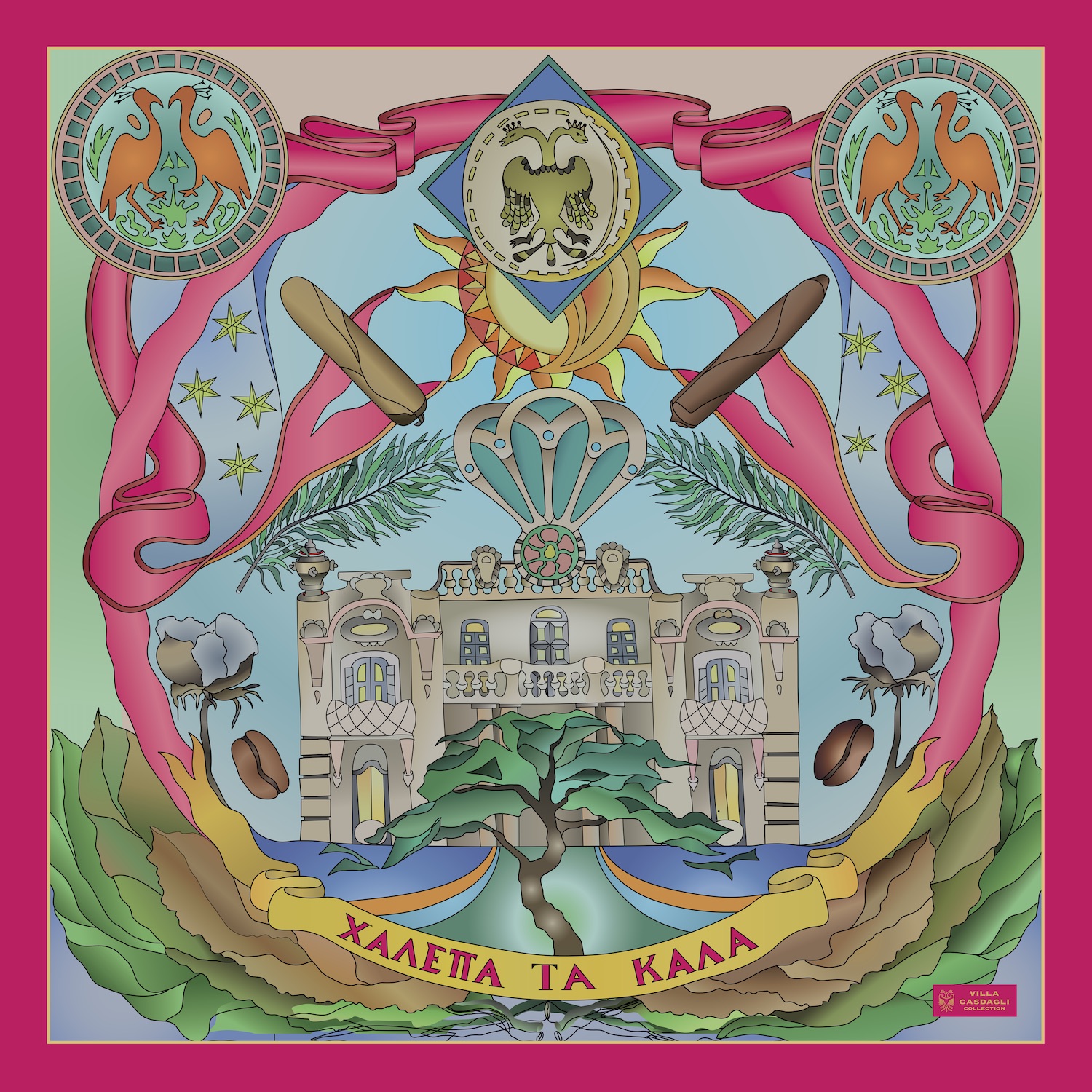 casdagli-house-of-glory-seidenschal-damen-rosa-seide image 2