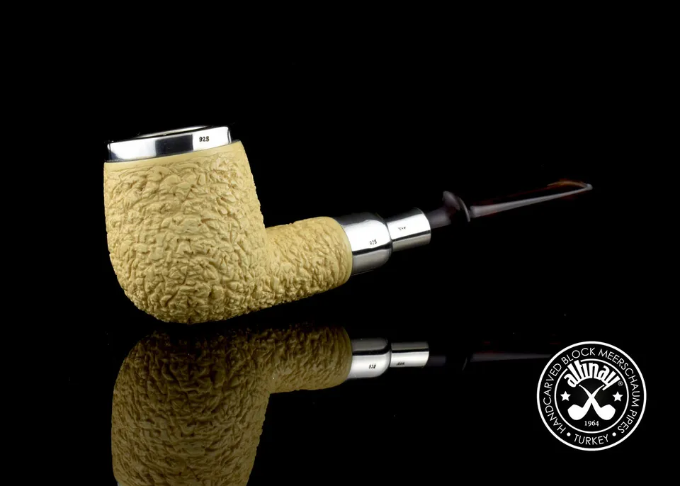 altinay-spigot-army-apple-meerschaumpfeife-silber image 1