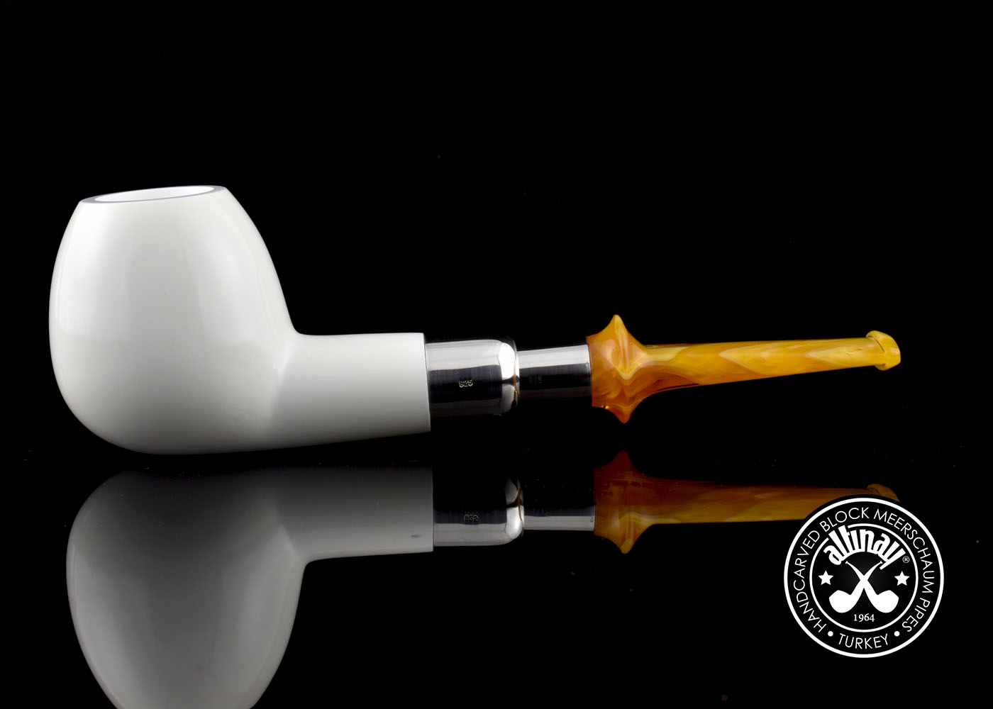 altinay-spigot-army-apple-meerschaumpfeife-silber-spigot-2 image 2