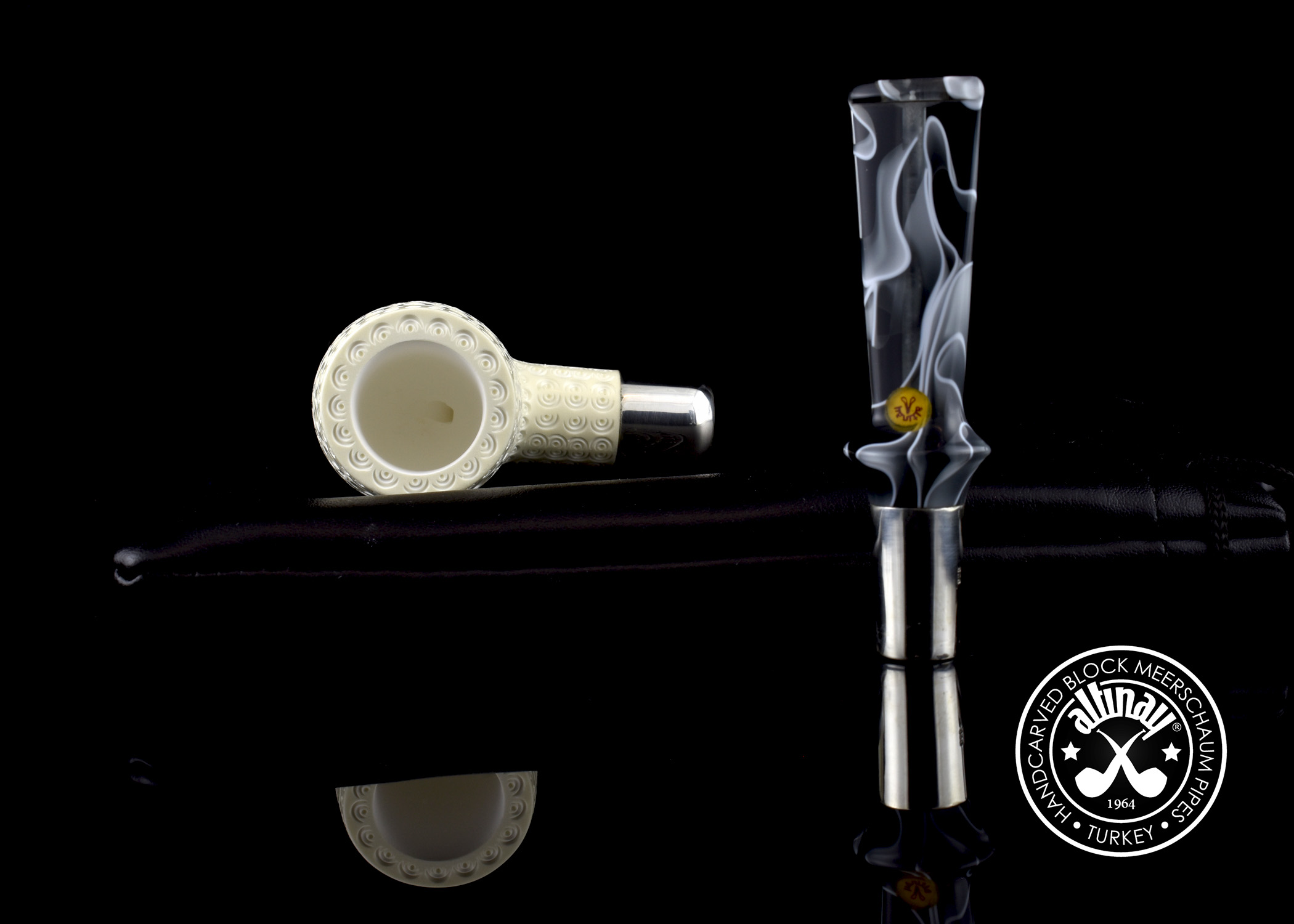 altinay-spigot-army-billiard-pfeife-meerschaum-glatt image 2