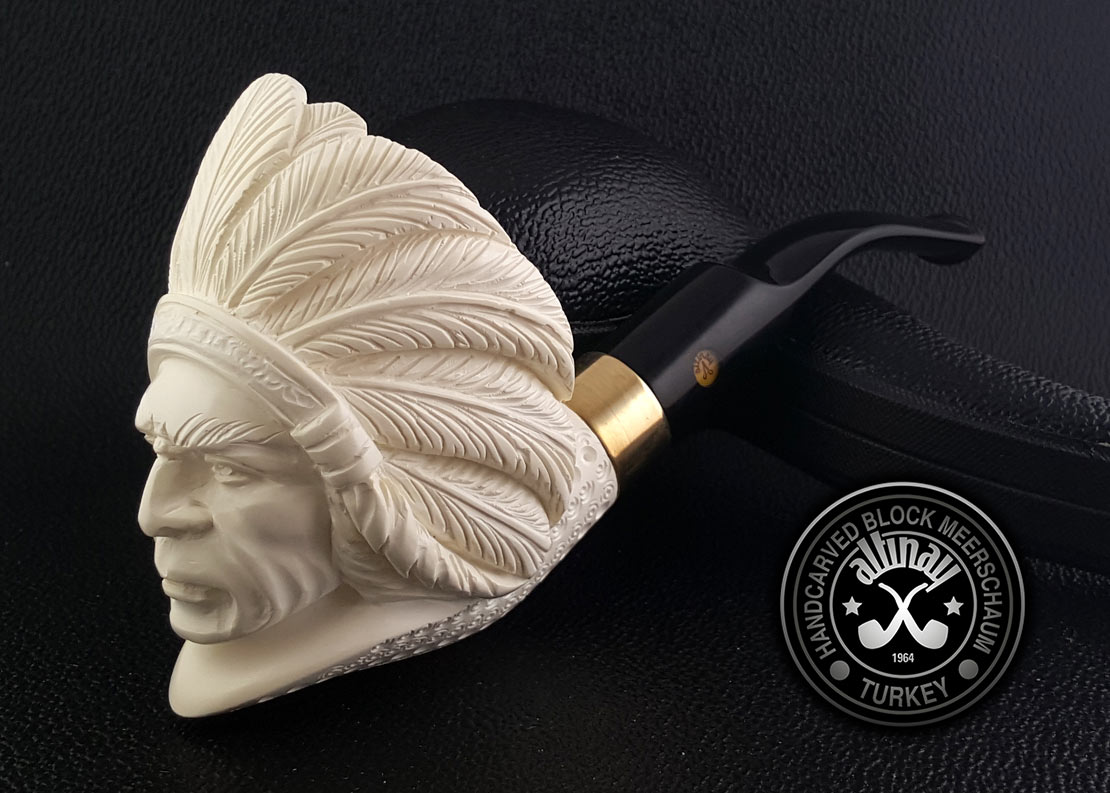 altinay-classic-indian-meerschaumpfeife-geschnitzt image 1
