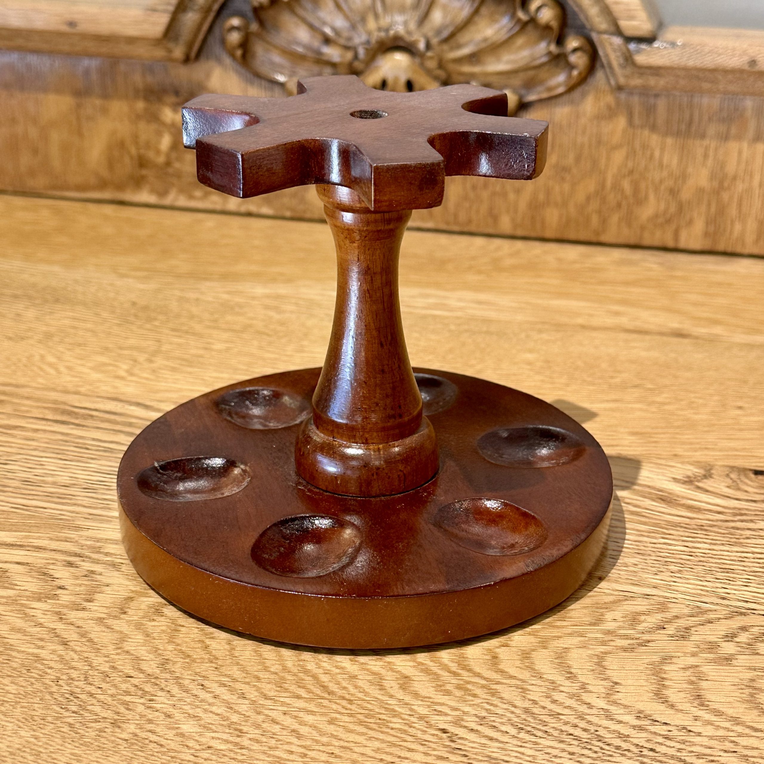 boswell-pfeifenst-nder-holz-rund-f-r-6-pfeifen-kastanie image 3