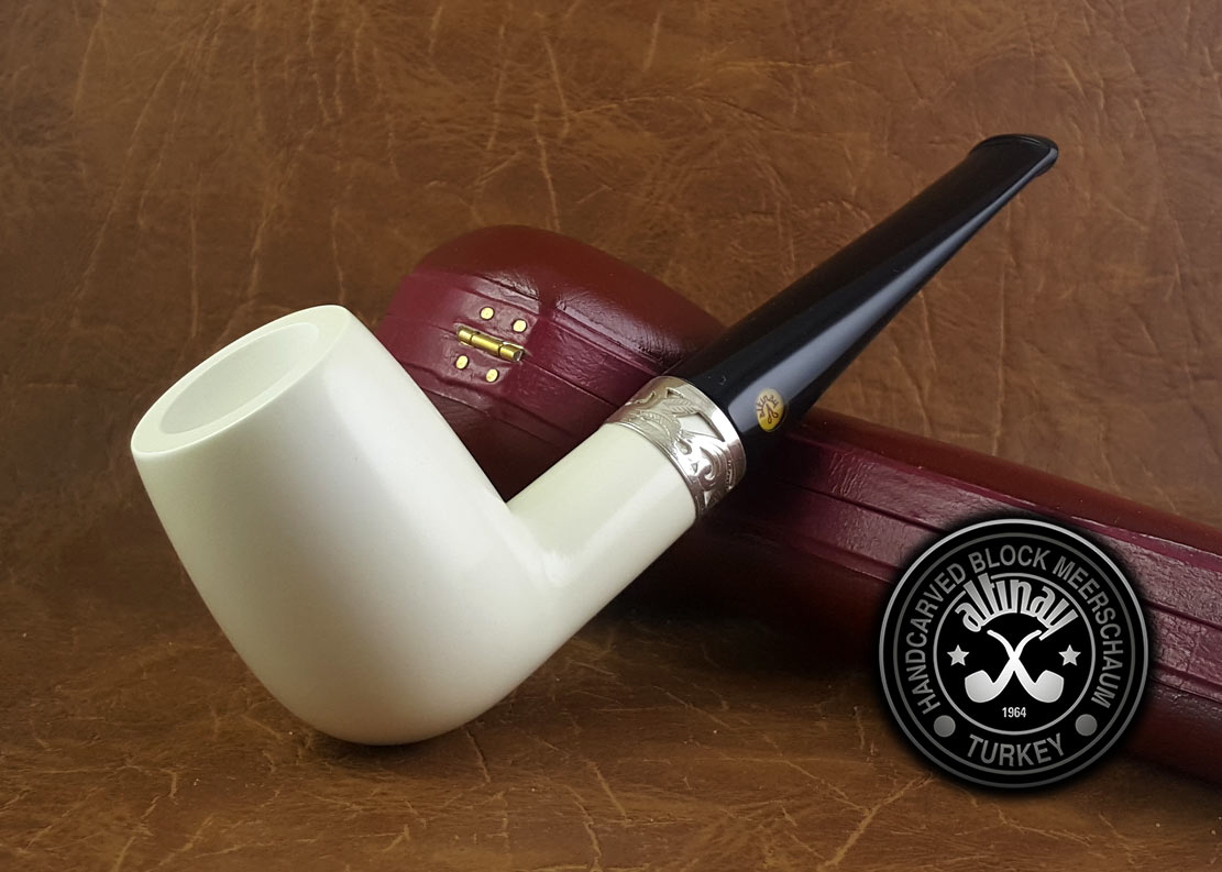 altinay-classic-billiard-meerschaumpfeife-mit-silberband-4 image 1