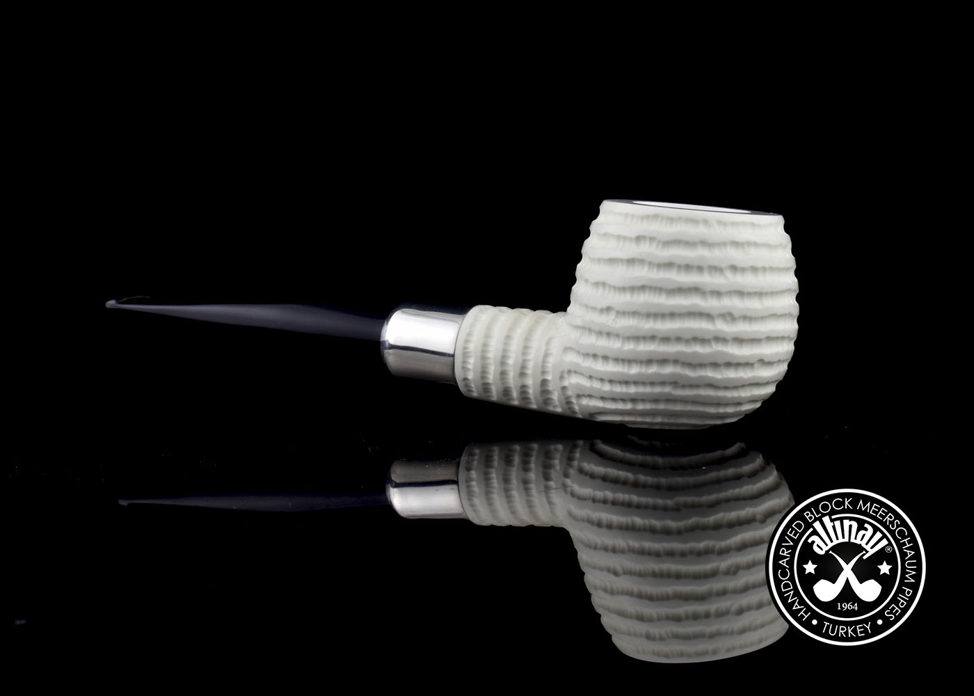 altinay-spigot-army-apple-pfeife-silber-army-meerschaum image 4