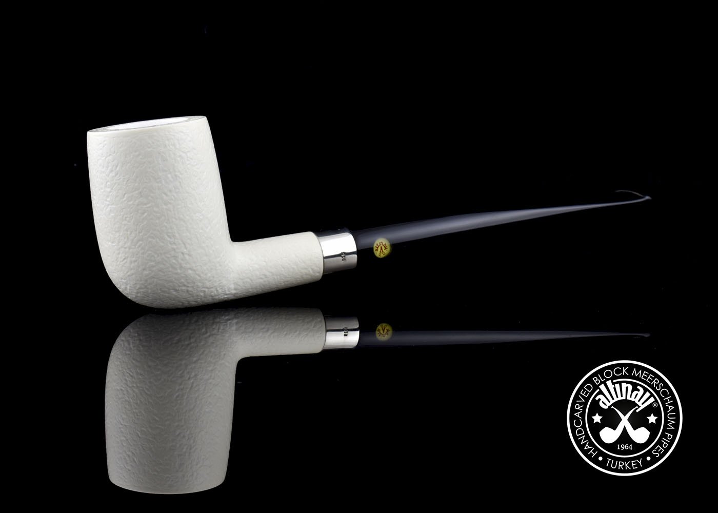 altinay-classic-bing-billiard-meerschaumpfeife-silberring-2 image 5