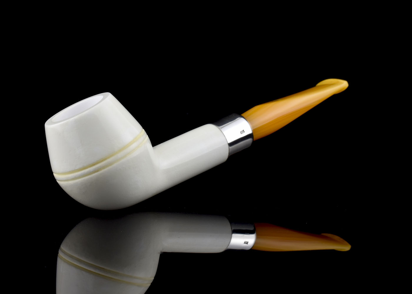 altinay-translucent-rhodesian-meerschaumpfeife-silber-army image 2