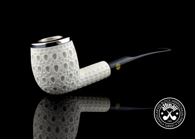 altinay-classic-top-silver-billiard-meerschaumpfeife image 1