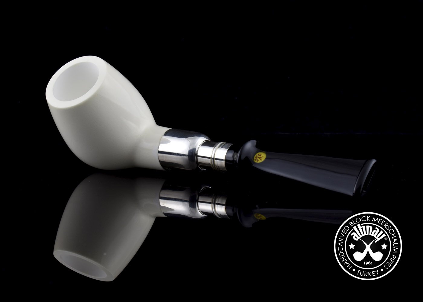 altinay-billiard-meerschaumpfeife-silber-spigot-tabakpfeife image 4