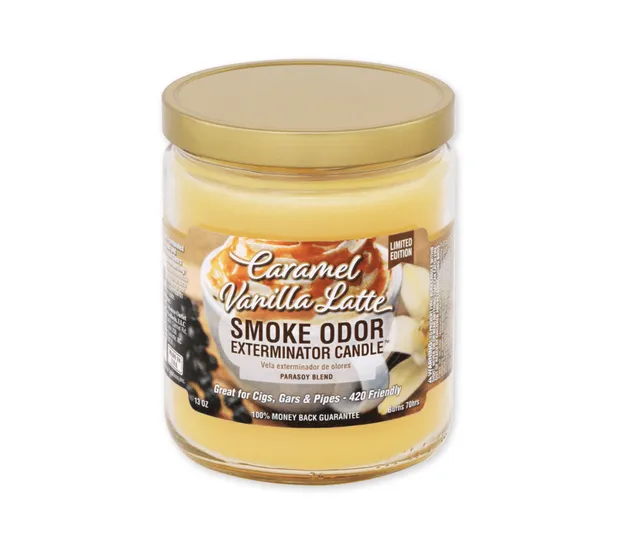 smoke-odor-exterminator-duftkerze-caramel-vanilla-latte-13oz image 1