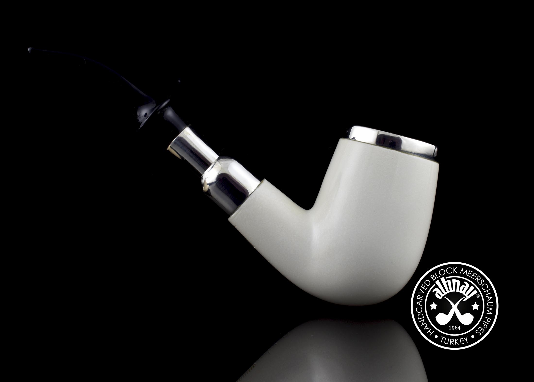 altinay-translucent-top-silver-billiard-meerschaumpfeife-spigot-a image 3