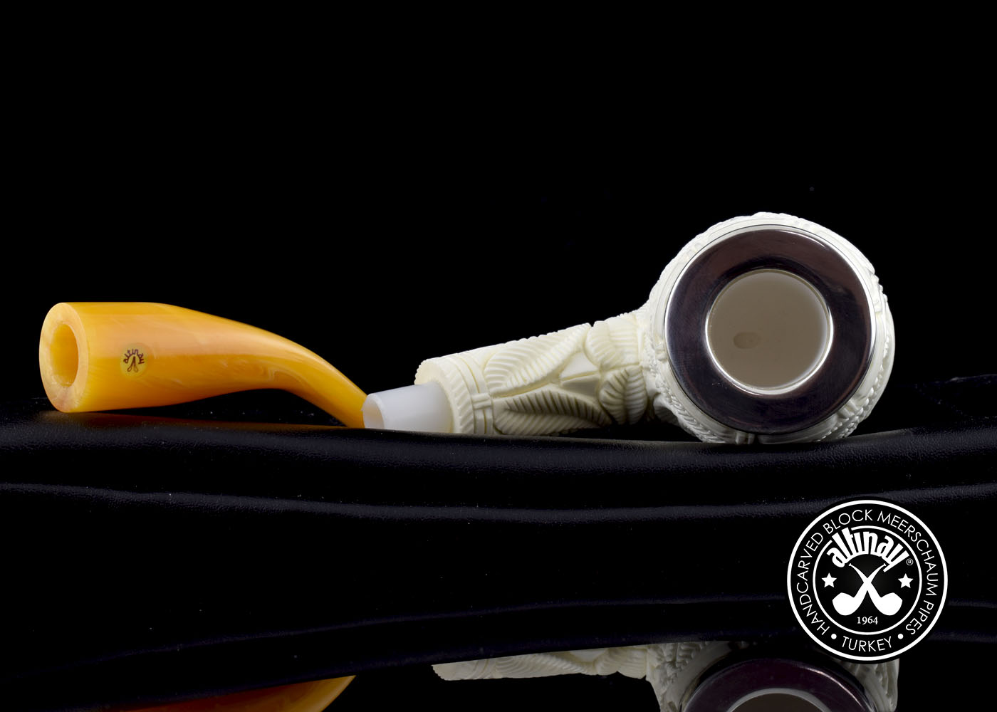 altinay-bent-billiard-meerschaumpfeife-hirschmotiv image 6