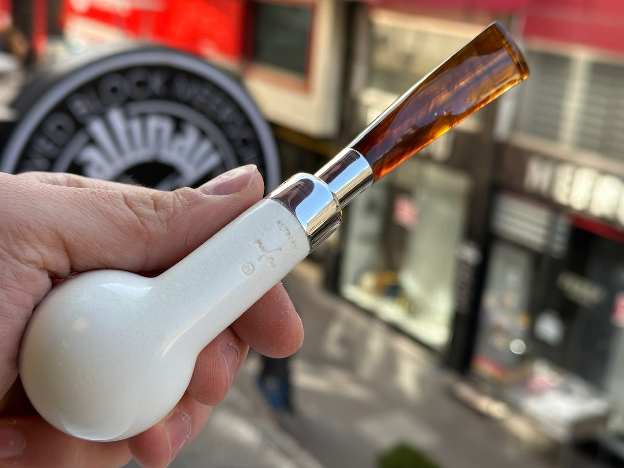 altinay-translucent-xl-billiard-meerschaumpfeife-silber-spigot image 6