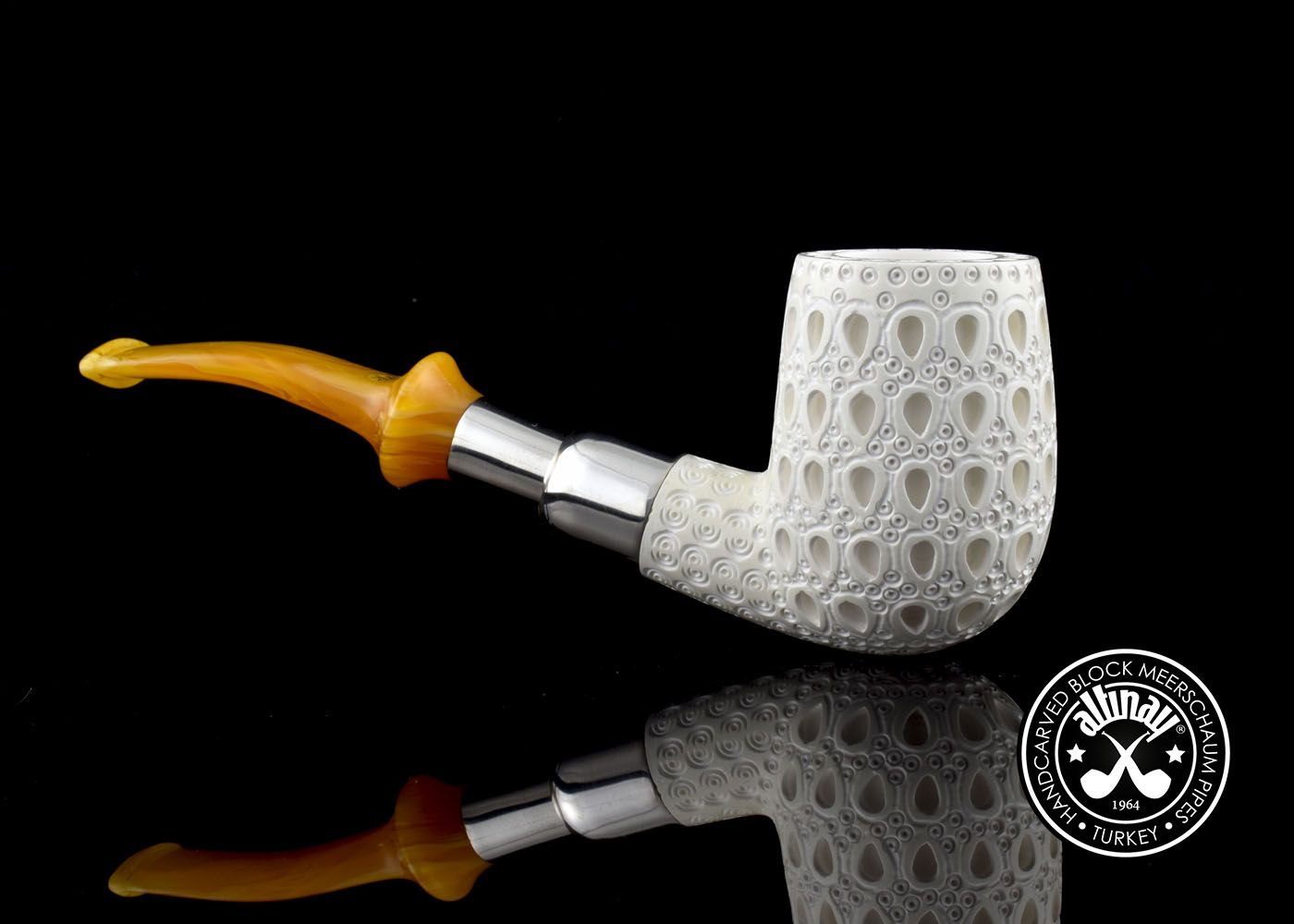 altinay-spigot-billiard-meerschaumpfeife-silber-spigot-3 image 1