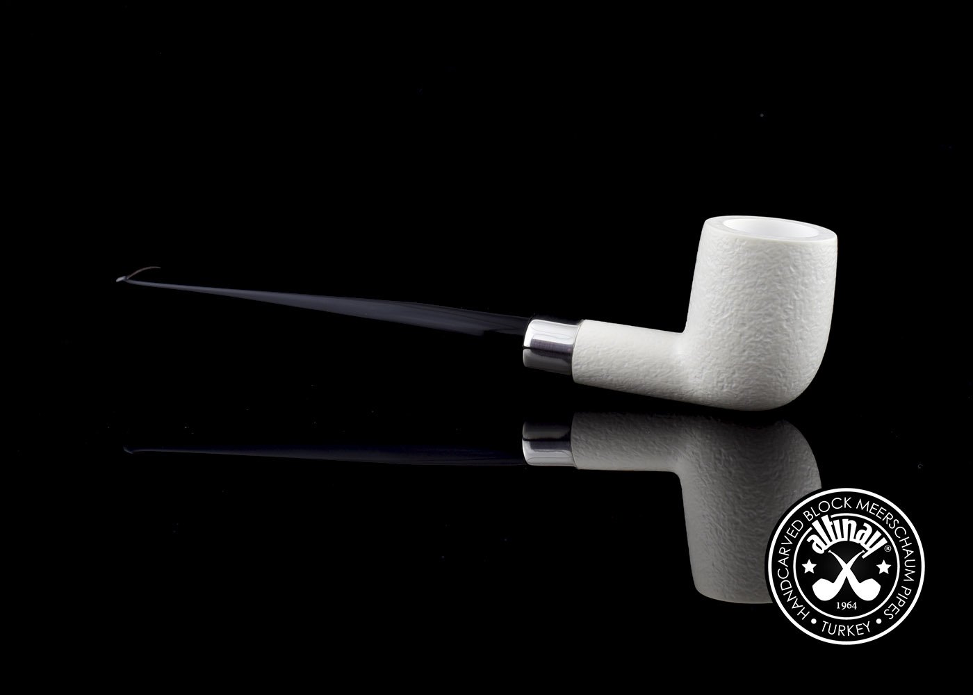 altinay-classic-bing-billiard-meerschaumpfeife-silberring image 4