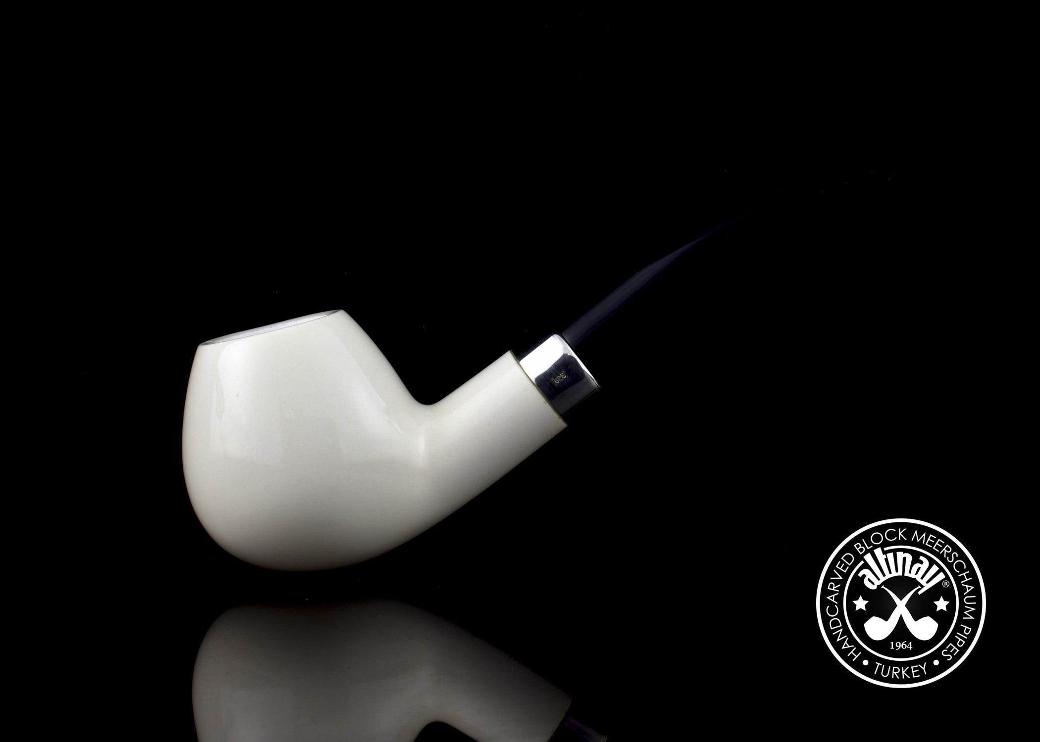 altinay-classic-meerschaum-apple-tabakpfeife-glatt-natur image 6
