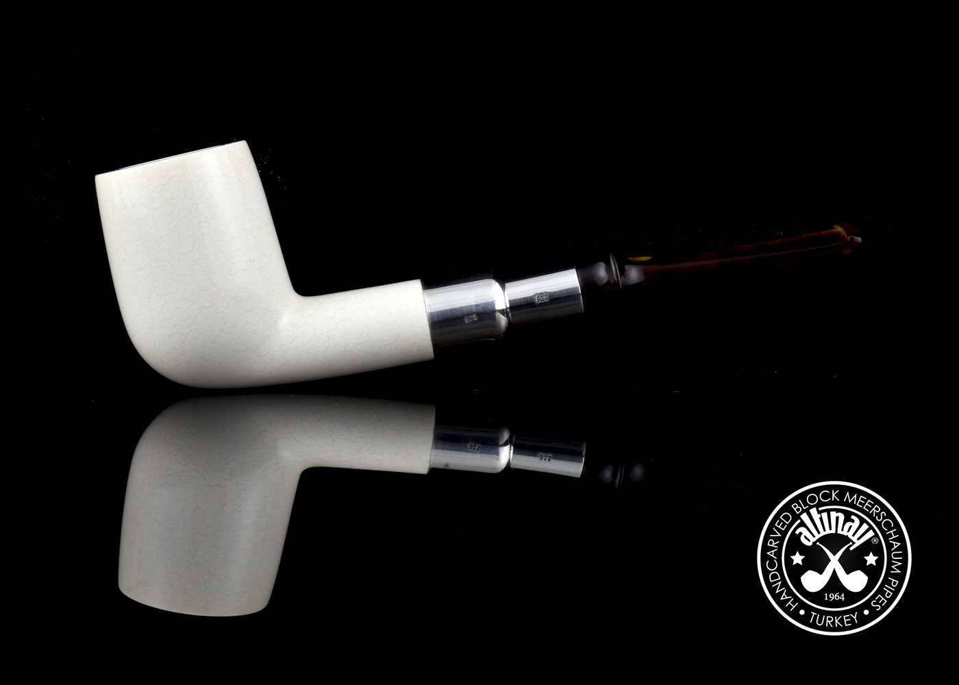 altinay-translucent-billard-meerschaumpfeife-silberspigot image 3