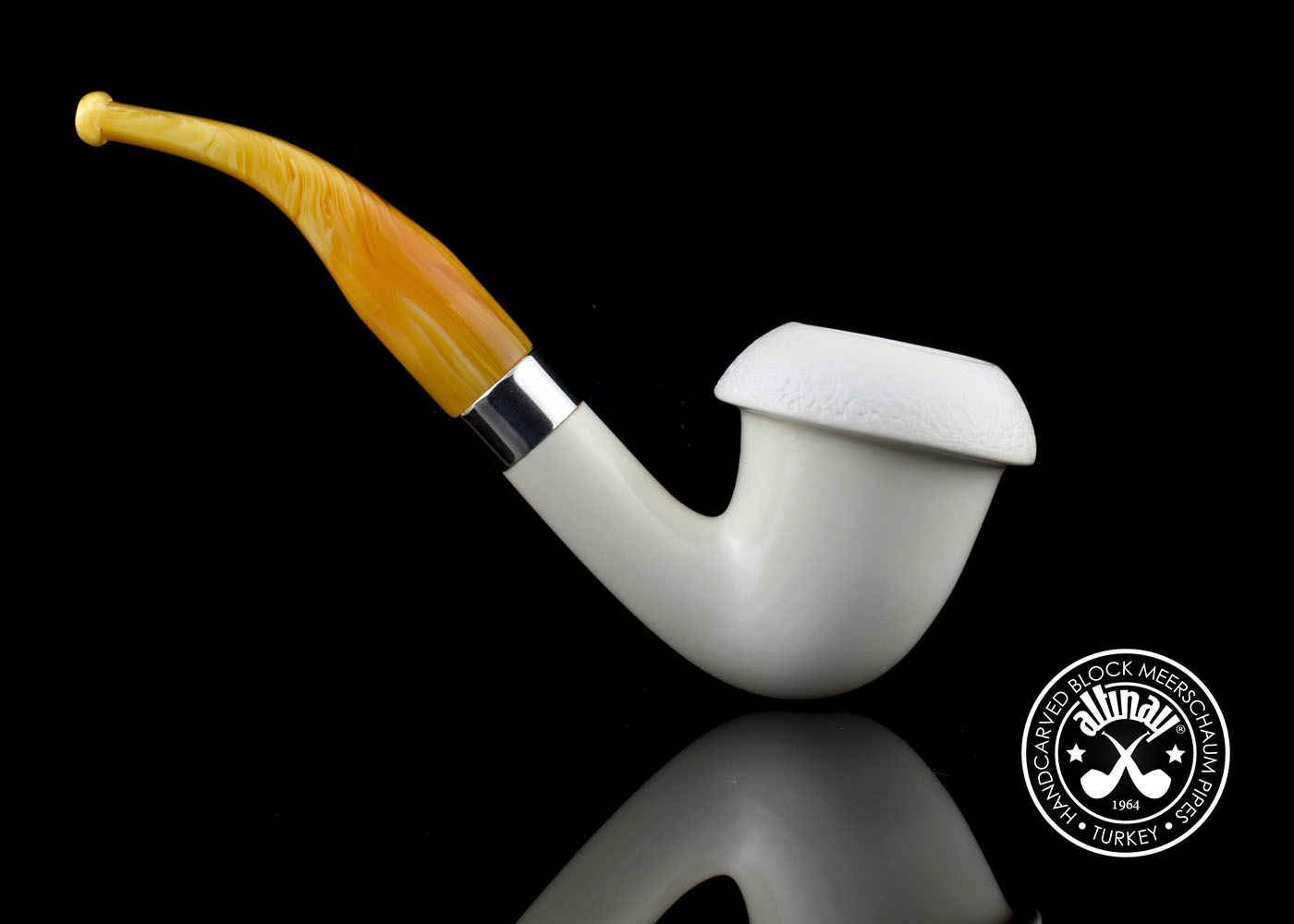 altinay-calabash-meerschaumpfeife-mit-silberband image 4