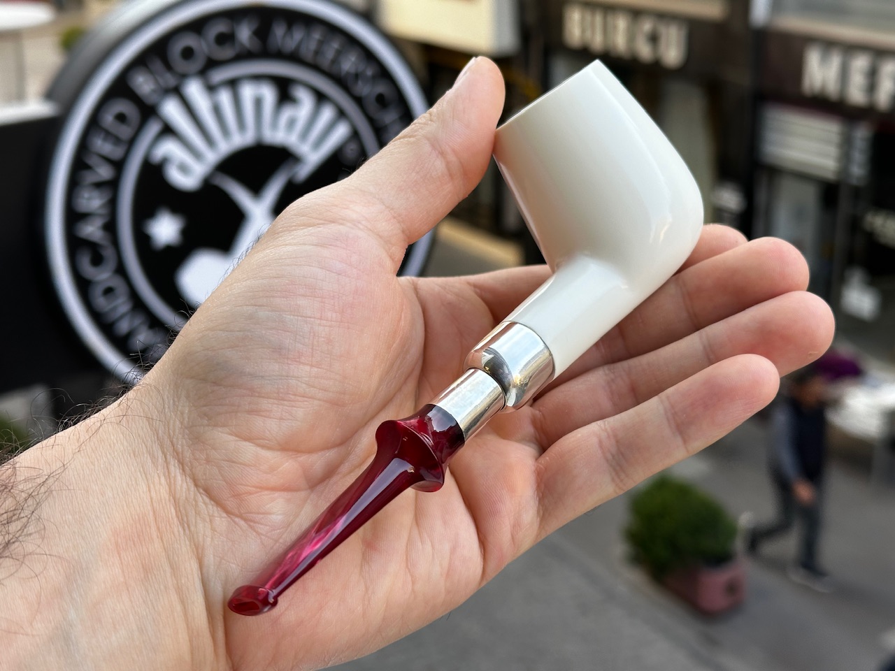altinay-spigot-billiard-meerschaumpfeife-silber-spigo image 2
