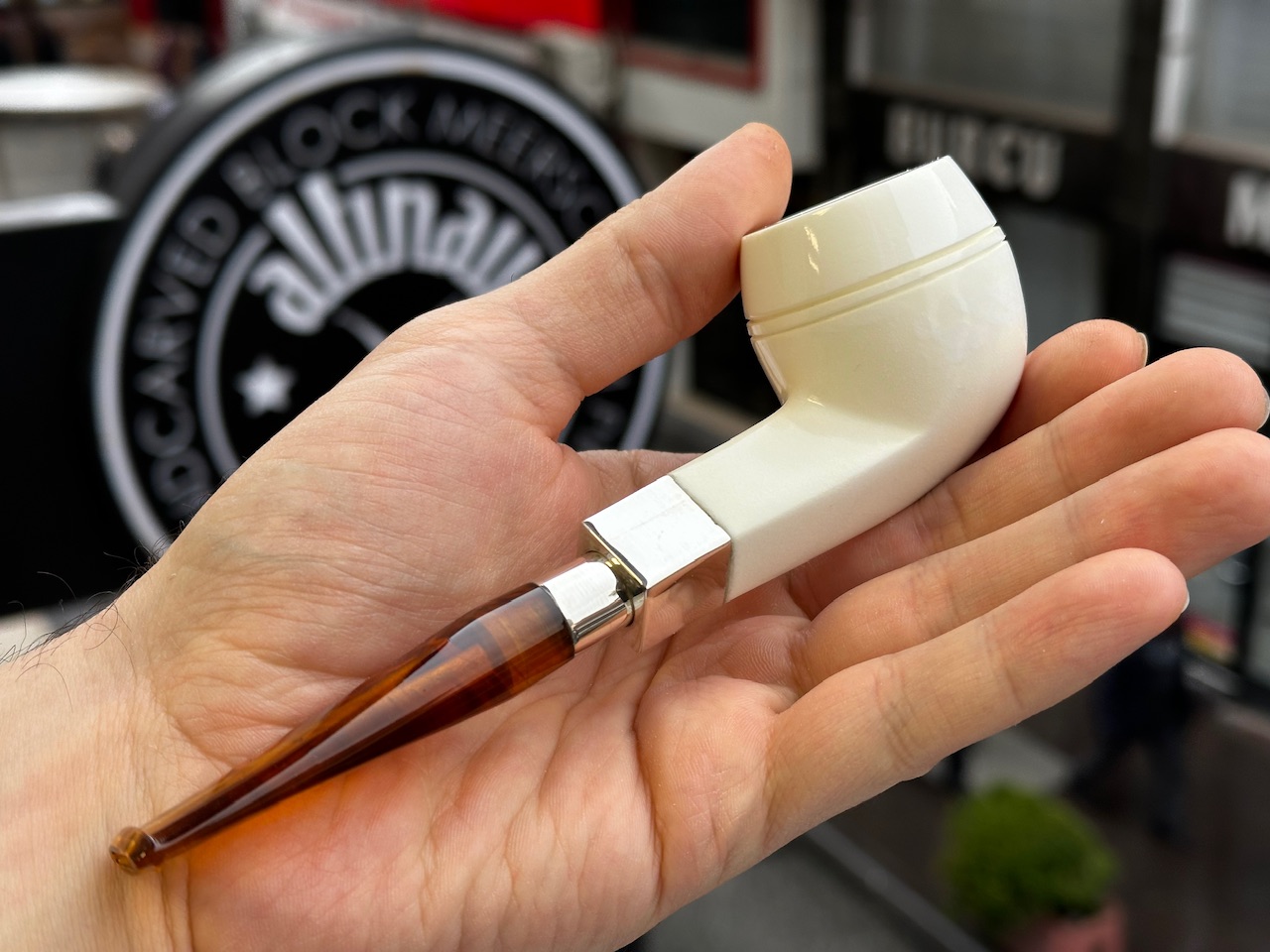 altinay-spigot-bulldog-silber-meerschaumpfeife-a image 2